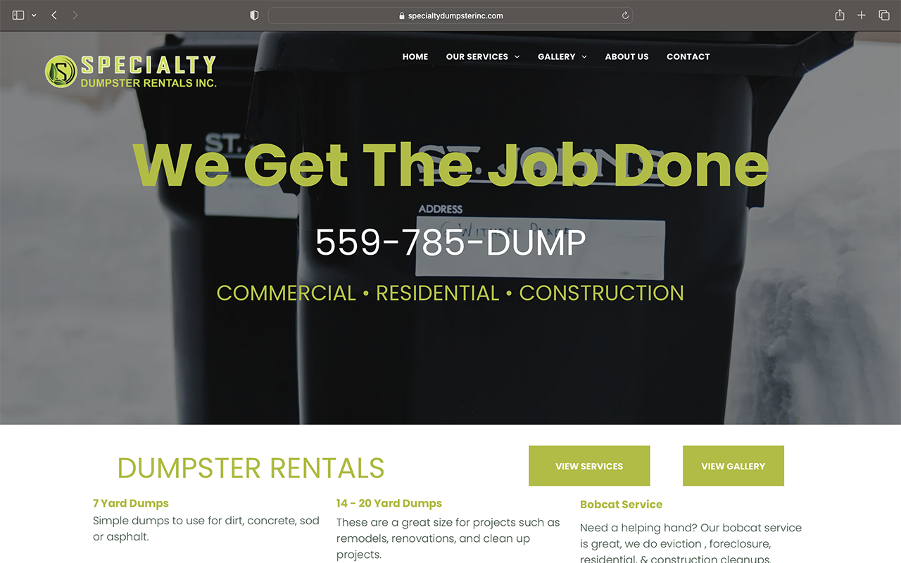 Specialty Dumpster Inc